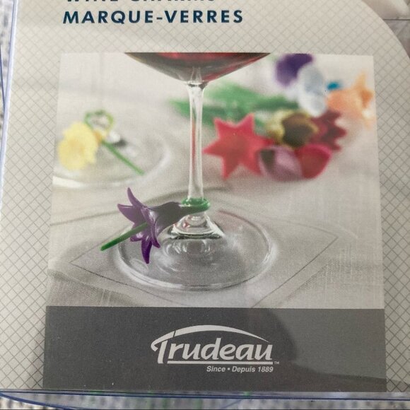 TRUDEAU Wine  Charmers Flowers NIB - Picture 5 of 5